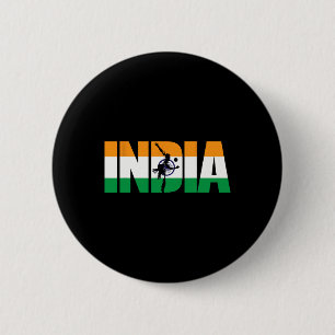 Badge Rond 5 Cm Chemise Maillot de soutien de cricket indien Crick