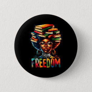 Badge Rond 5 Cm Chemise Noir Professeur Histoire Éducation Liberté