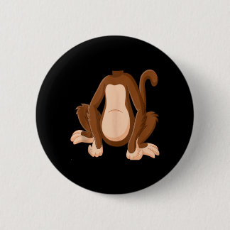 Badge Rond 5 Cm Chemise singe Enfants Hommes Femmes Déguisement si