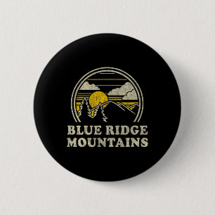 Badge Rond 5 Cm Chemise T Blue Ridge Mountains Vintage Randonnée M
