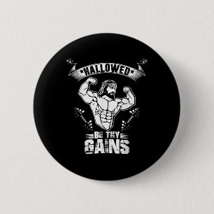 Badge Rond 5 Cm Chemise T-shirt Musculation Jésus Homme - Jésus Dr