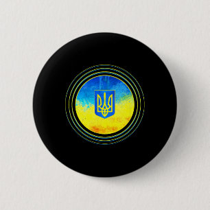 Badge Rond 5 Cm Chemise Ukraine Drapeau Ukrainien Ukraine Volodymy
