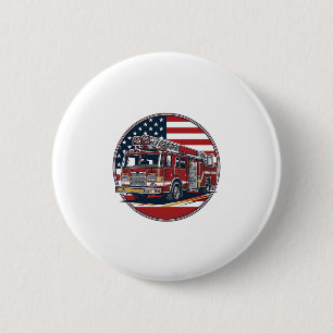 Badge Rond 5 Cm Chemise vectorielle Cercle Drapeau Américain Camio