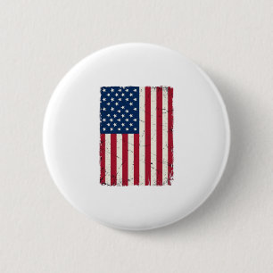Badge Rond 5 Cm Chemise vectorielle du drapeau américain en détres
