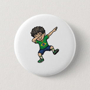 Badge Rond 5 Cm Chemise vectorielle vintage de garçon de dab de fo