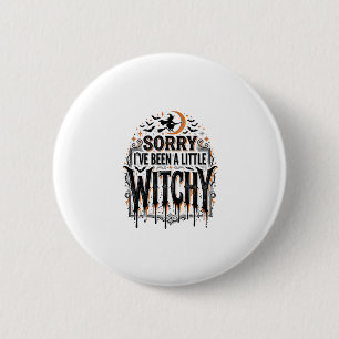 Badge Rond 5 Cm Chemise vintage avec gravure drôle de sorcière pou