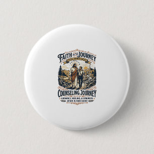 Badge Rond 5 Cm Chemise Vintage Chr Chrétien Thérapeutique Jésus