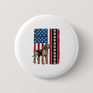 Badge Rond 5 Cm Chemise vintage patriotique empreinte de patte de