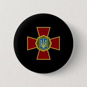 Badge Rond 5 Cm Chemises Armoiries Ukrainiennes Garde Nationale D'