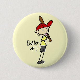 Badge Rond 5 Cm Chemises Baseball Frappeur Tshirts et Cadeaux pour