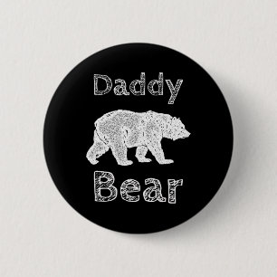 Badge Rond 5 Cm Chemises De Camping Pour Hommes Drôle Papa Ours T
