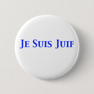Badge Rond 5 Cm Chemises et cadeaux juifs de solidarité de Je Sui