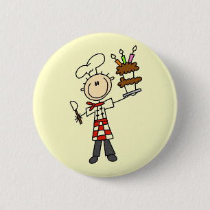 Badge Rond 5 Cm Chemises et Cadeaux pour Pâtissiers