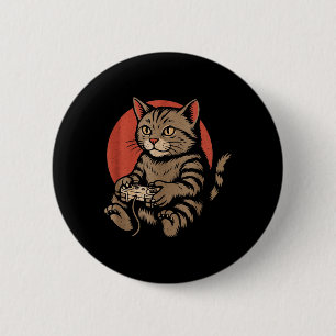Badge Rond 5 Cm Chemises pour hommes et femmes joueurs chats et je
