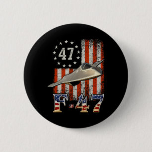 Badge Rond 5 Cm Chemises Trump 47e F47 Avion de chasse F-47 Avion