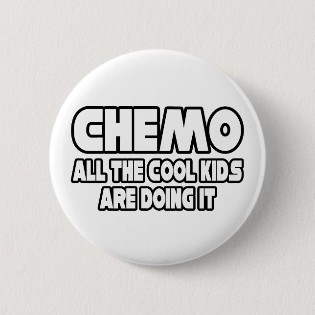 Badge Rond 5 Cm Chemo...Enfants Cool (Devant)