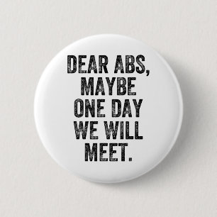 Badge Rond 5 Cm Cher Abs Peut-être Un Jour Gymnaste Haltérophile C