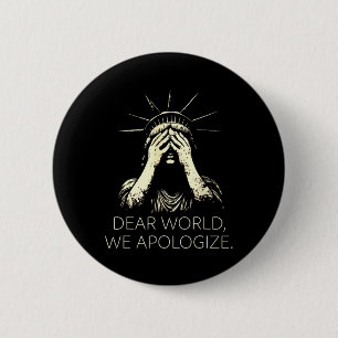 Badge Rond 5 Cm Cher Monde