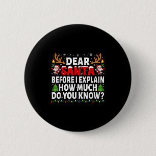 Badge Rond 5 Cm Cher Père Noël, avant d'expliquer le mariage de la