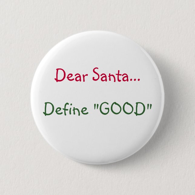 Badge Rond 5 Cm Cher Père Noël… - bouton (Devant)