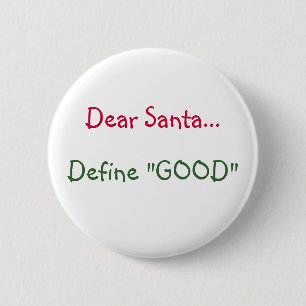 Badge Rond 5 Cm Cher Père Noël… - bouton