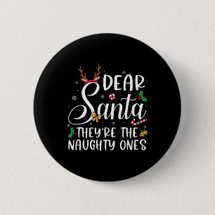 Badge Rond 5 Cm Cher Père Noël Ils Les Maudits Famille De Noël