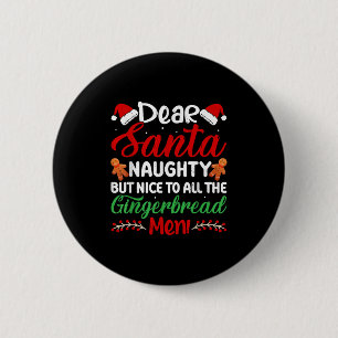 Badge Rond 5 Cm Cher Père Noël Méchant Mais Gentil Pour Tous Les B