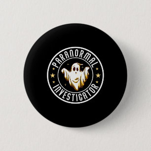 Badge Rond 5 Cm Chercheur Paranormal Chasseur de fantômes Chasse d