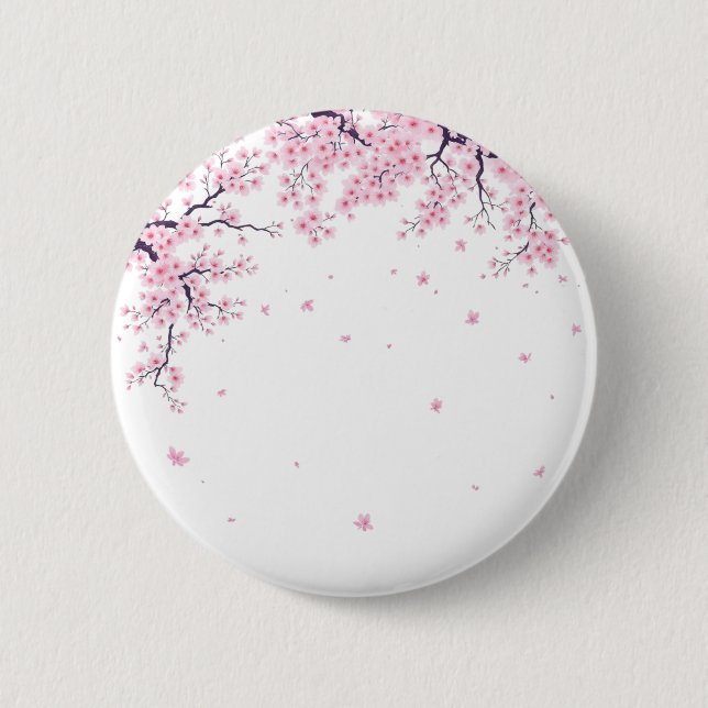 Badge Rond 5 Cm Cherry Blossom Sakura Japanese Art Tote  (Devant)