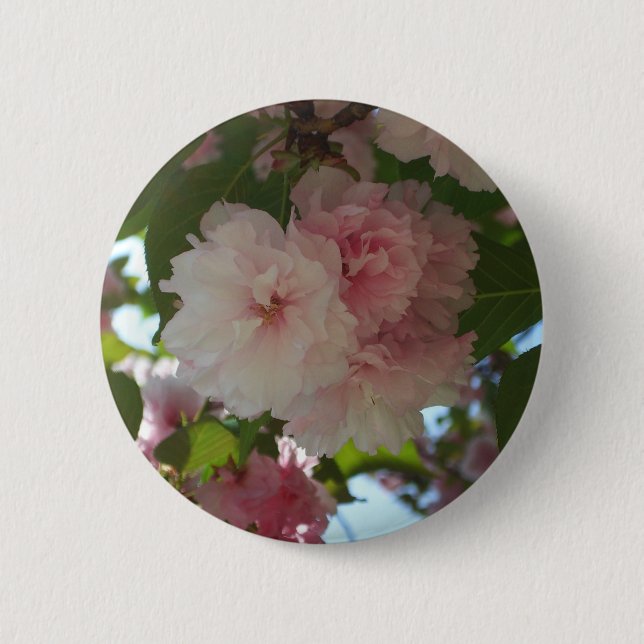 Badge Rond 5 Cm Cherry Tree I Spring Floral (Devant)