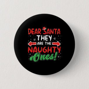 Badge Rond 5 Cm Chers Père Noël, Mauvais Noël Noël, Noël, Noël, Ho