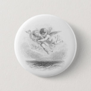 Badge Rond 5 Cm Cherubs