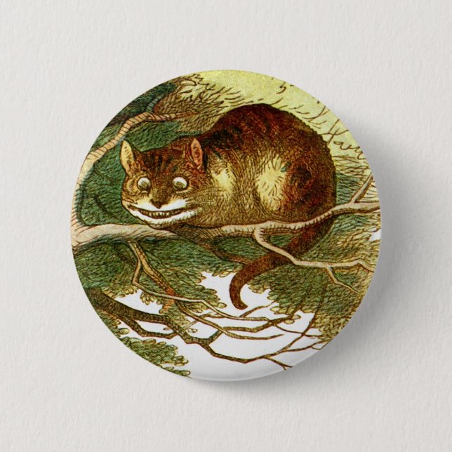 Badge Rond 5 Cm Cheshire Cat 2 (Devant)