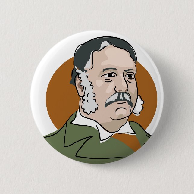 Badge Rond 5 Cm Chester Arthur (Devant)