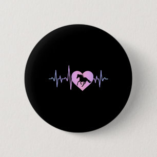 Badge Rond 5 Cm Cheval Equestre cavalier Horseback équitation batt