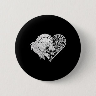 Badge Rond 5 Cm Cheval équitation Amoureux des animaux équestre am
