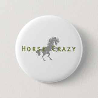 Badge Rond 5 Cm Cheval fou
