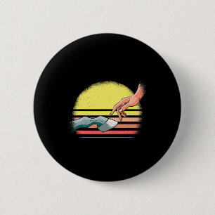 Badge Rond 5 Cm Cheval Girl équitation