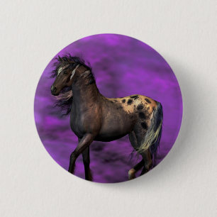 Badge Rond 5 Cm Cheval indien