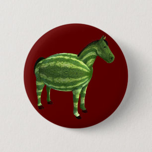 Badge Rond 5 Cm Cheval national de la journée de la pastèque