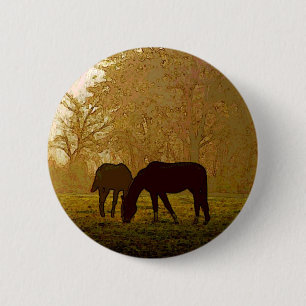 Badge Rond 5 Cm Cheval Pop Art