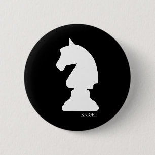 Badge Rond 5 Cm Chevalier Chess Piece Group Costume Chess Club éch