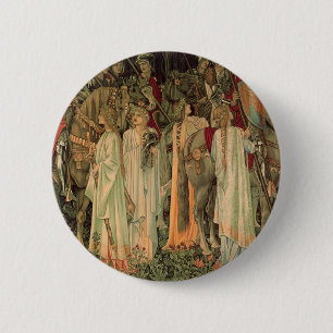 Badge Rond 5 Cm Chevaliers médiévaux de la Table Ronde
