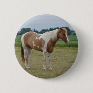 Badge Rond 5 Cm Chevaux