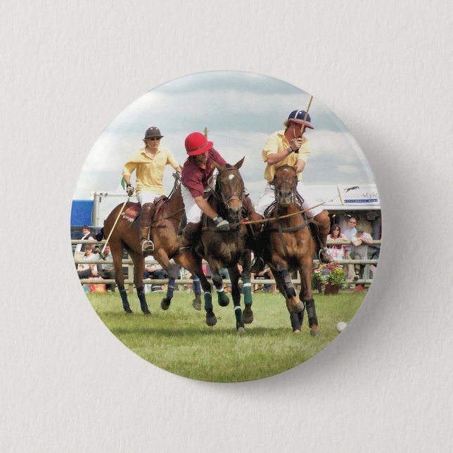 BADGE ROND 5 CM CHEVAUX SPORTIFS (Devant)