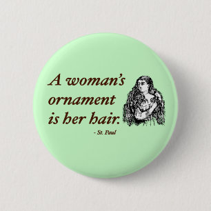 Badge Rond 5 Cm Cheveux curly : citation sur les cheveux