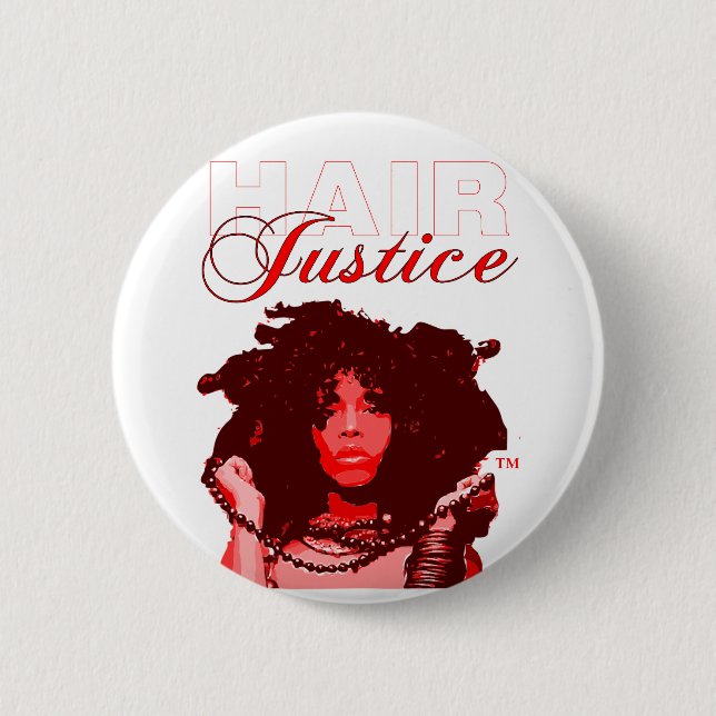 Badge Rond 5 Cm Cheveux naturels : HairJustice (Devant)