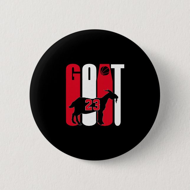 Badge Rond 5 Cm Chèvre (meilleure de tous les temps) Crâne 23  (Devant)