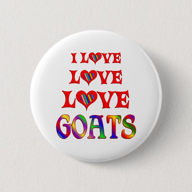 Badge Rond 5 Cm Chèvres d'amour d'amour (Devant)