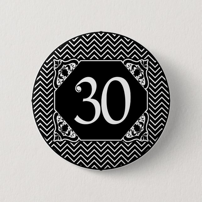 Badge Rond 5 Cm Chevron 30e anniversaire (Devant)